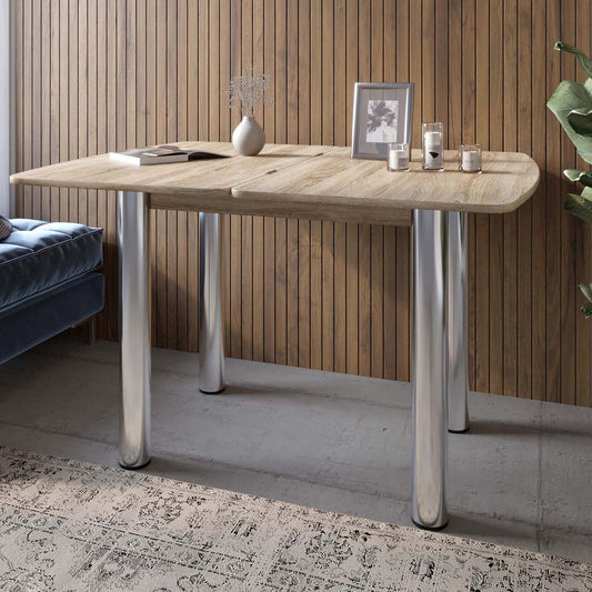 Обеденный стол раскладной LION Нота Дуб Сонома 60x90/90x120 (LION-041283)