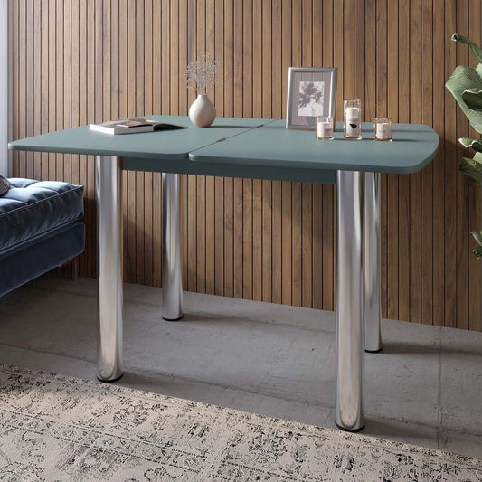 Обеденный стол раскладной LION Нота Гранит серый 60x90/90x120 (LION-041279)