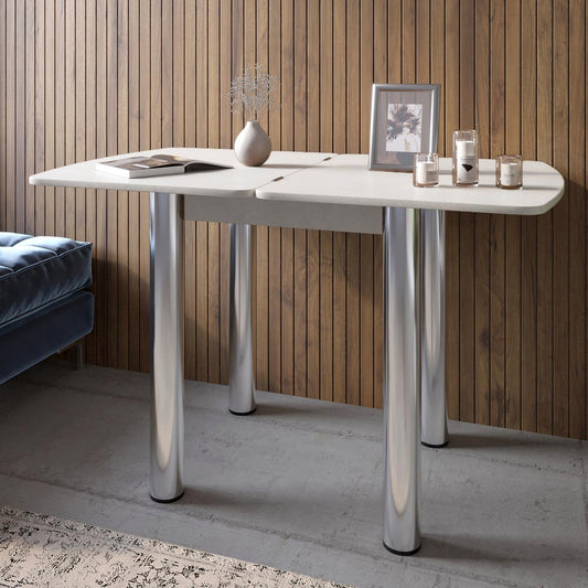 Обеденный стол раскладной LION Нота Мини Бетон Style 60x70/70x120 (LION-041291)