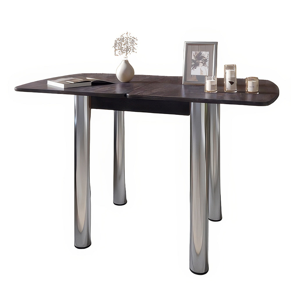 Обеденный стол раскладной LION Нота Мини Бетон темный 60x70/70x120 (LION-041292)