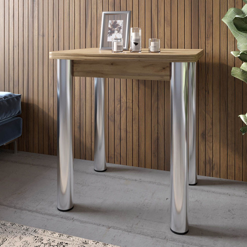 Обеденный стол раскладной LION Нота Мини Дуб Артизан 60x70/70x120 (LION-041295)