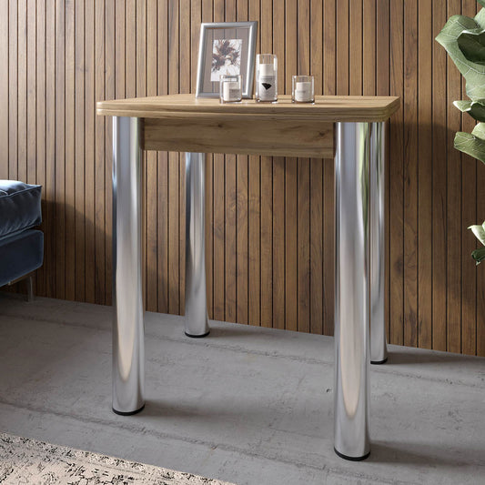 Обеденный стол раскладной LION Нота Мини Дуб Артизан 60x70/70x120 (LION-041295)