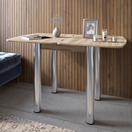 Обеденный стол раскладной LION Нота Мини Дуб Сонома 60x70/70x120 (LION-041297)