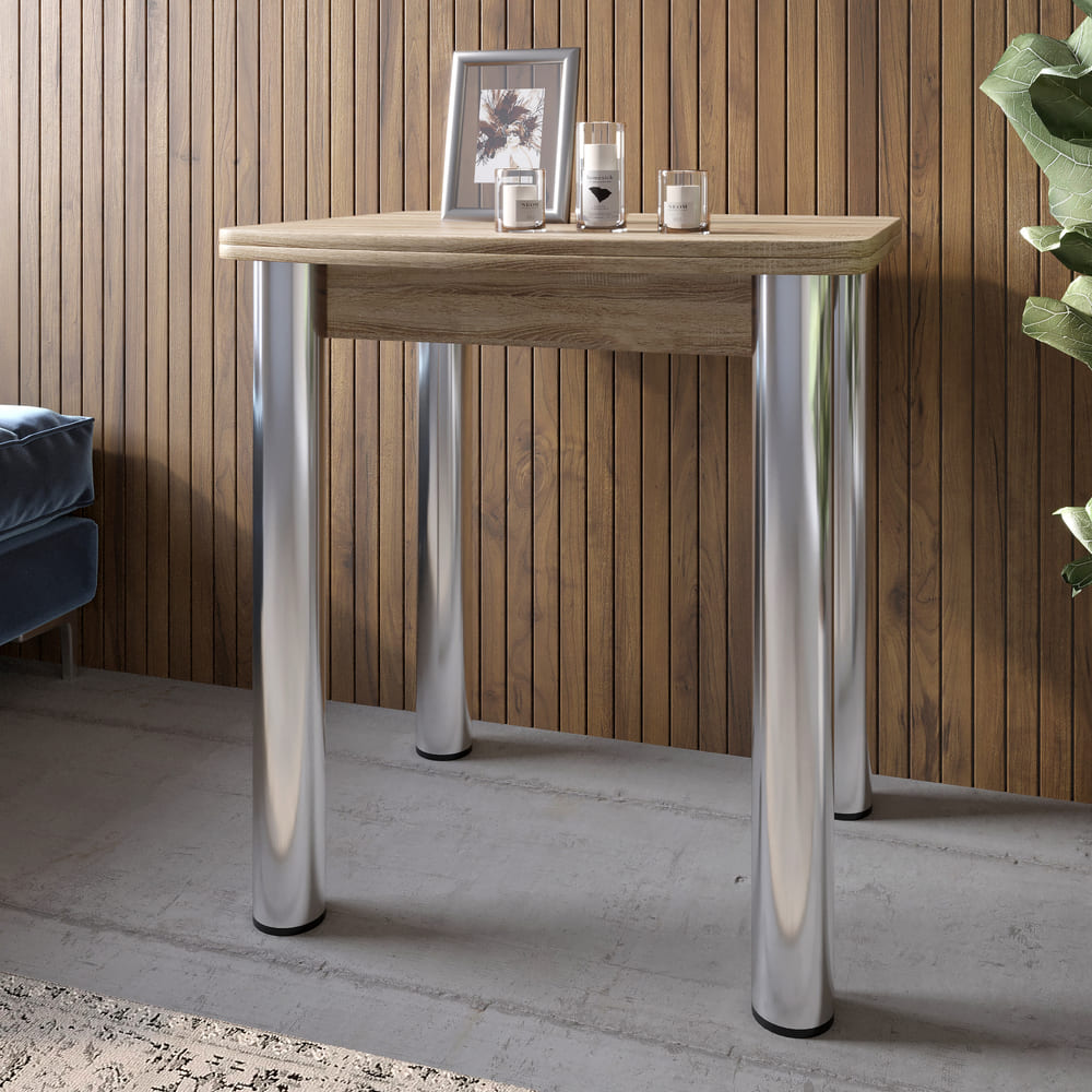 Обеденный стол раскладной LION Нота Мини Дуб Сонома 60x70/70x120 (LION-041297)