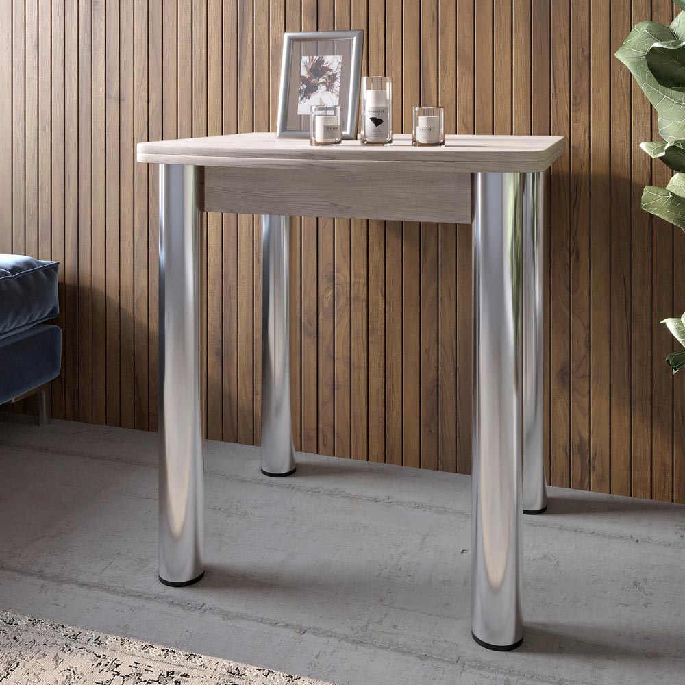 Обеденный стол раскладной LION Нота Мини Самоа дымчатый 60x70/70x120 (LION-041302)