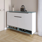 Тумба для обуви в прихожуюLION Салливан Тумба-2 Нимфея Альба (белый)/Гранит серый (LION-041141)