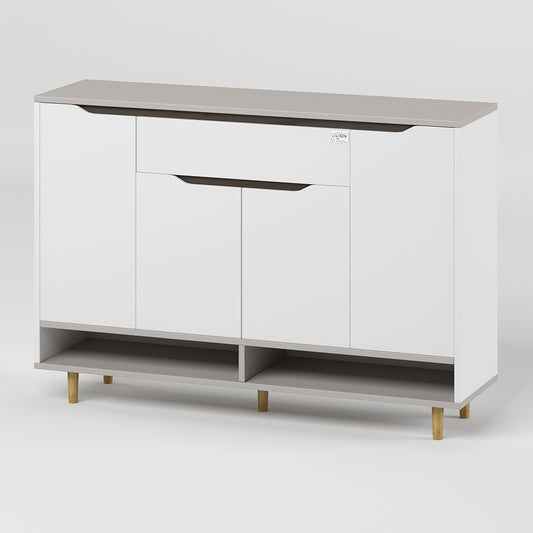 Тумба для обуви в прихожуюLION Салливан Тумба-2 Нимфея Альба (белый)/Кашемир (LION-041136)