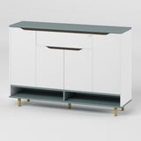 Тумба для обуви в прихожуюLION Салливан Тумба-2 Нимфея Альба (белый)/Гранит серый (LION-041141)