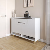 Тумба для обуви в прихожую LION Салливан Тумба-2 Нимфея Альба (белый) (LION-041142) ТОП