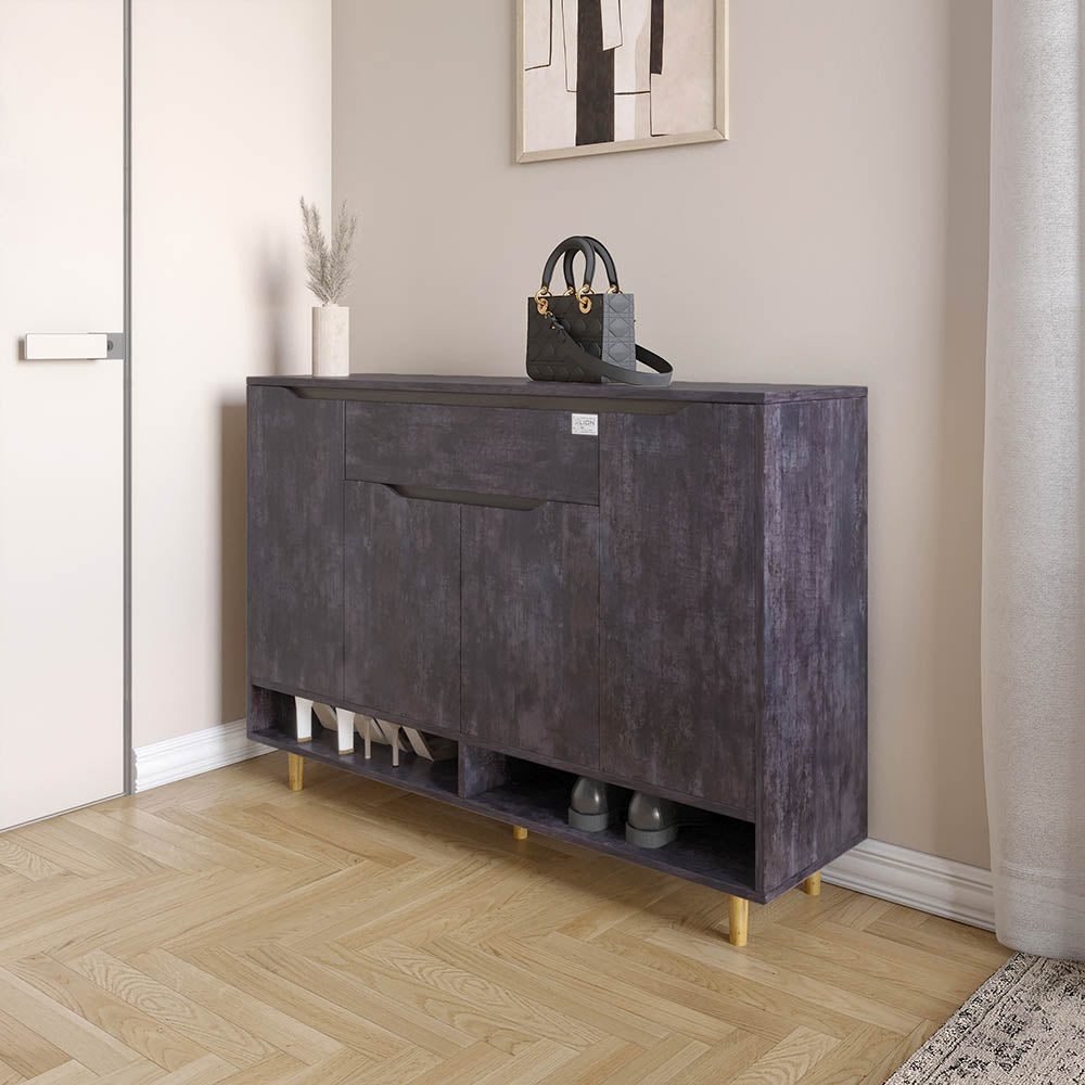 Тумба для обуви в прихожуюLION Салливан Тумба-2 Бетон темный (LION-041121)