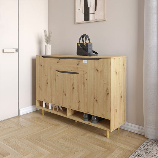 Тумба для обуви в прихожуюLION Салливан Тумба-2 Дуб Артизан (LION-041123)