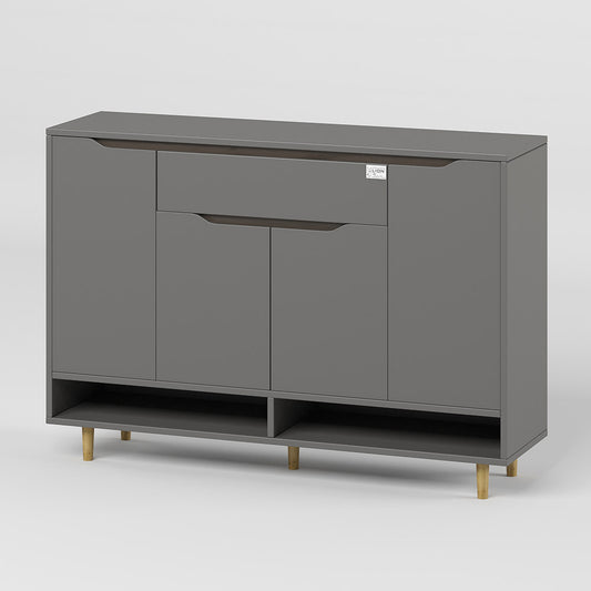 Тумба для обуви в прихожую LION Салливан Тумба-2 Антрацит (LION-041118) ТОП