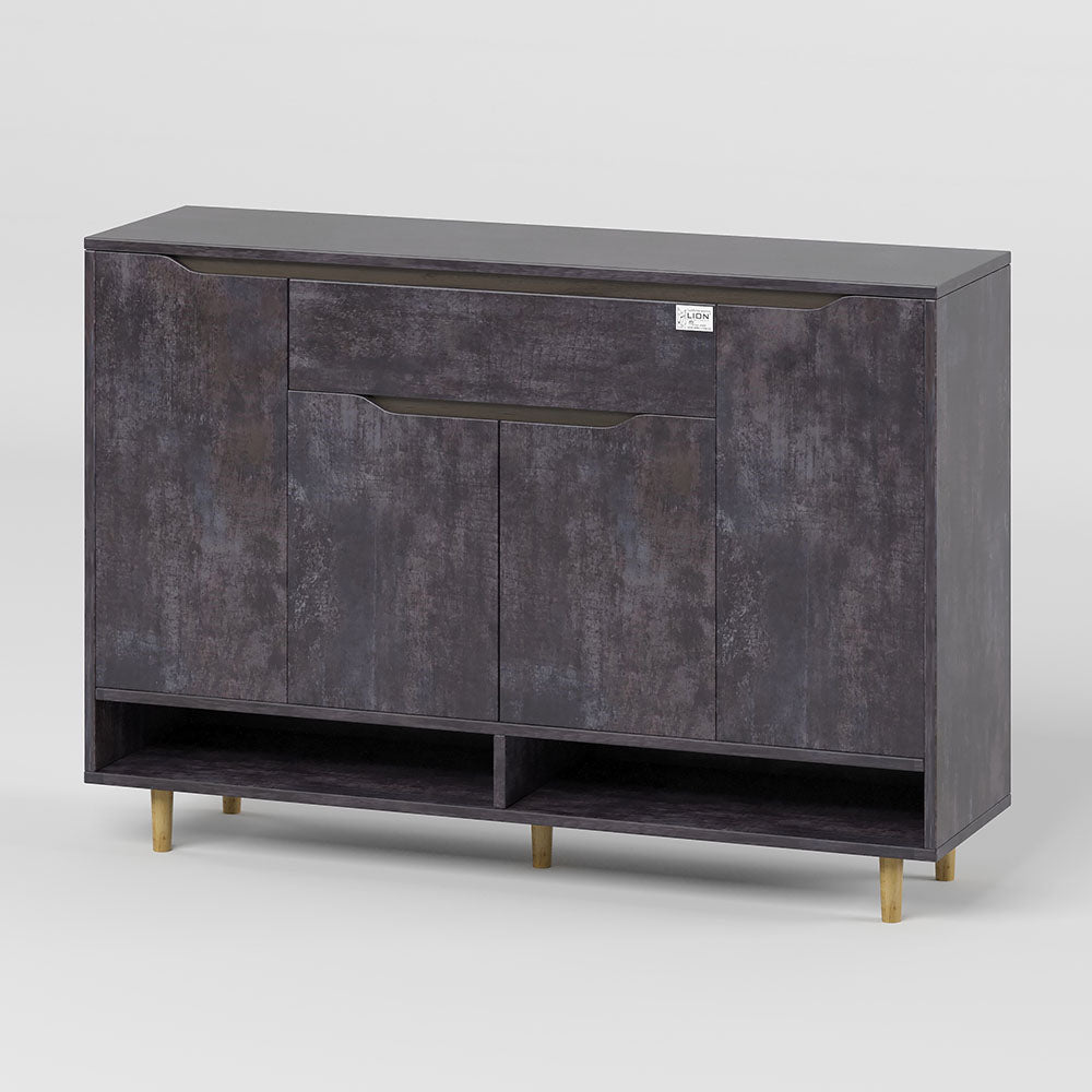 Тумба для обуви в прихожуюLION Салливан Тумба-2 Бетон темный (LION-041121)