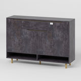 Тумба для обуви в прихожуюLION Салливан Тумба-2 Бетон темный (LION-041121)