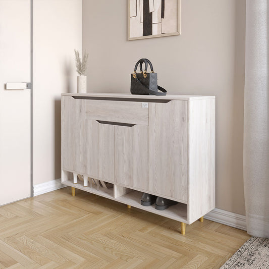 Тумба для обуви в прихожуюLION Салливан Тумба-2 Нимфея альба/Самоа Дымчатый (LION-041144)