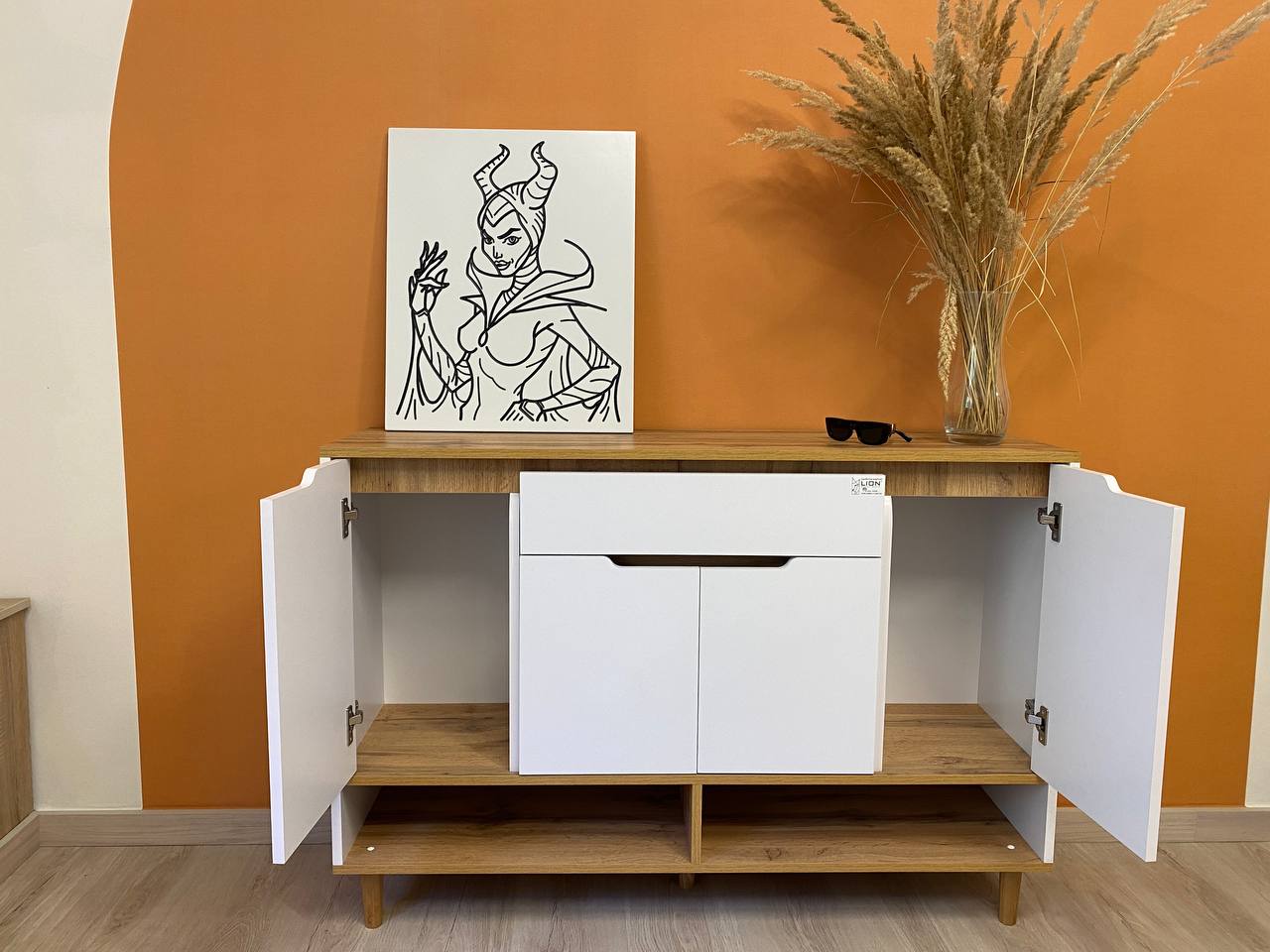 Тумба для обуви в прихожуюLION Салливан Тумба-2 Нимфея альба/Самоа Дымчатый (LION-041144)