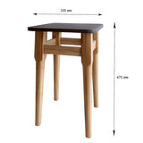 Табурет на кухню Маями кромка ПВХ 0,45 мм Самоа дымчатый (LION-041258)