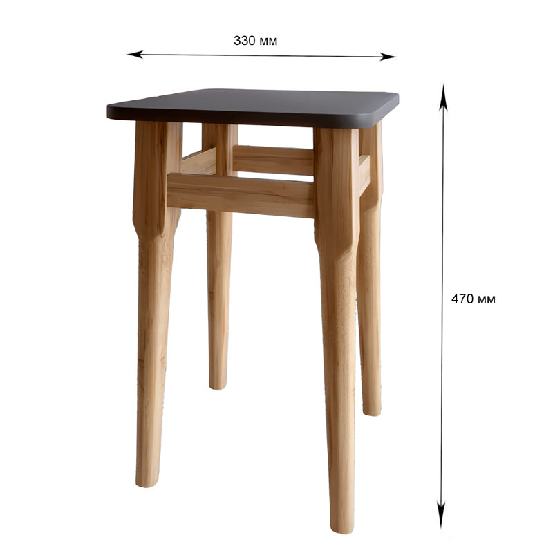 Табурет на кухню Маями кромка ПВХ 0,45 мм Дуб Ливорно (LION-041253)