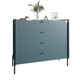 Комод с 4 ящиками LION Wood с черными ножками 100х90х45 см Гранит серый (LION-042976)