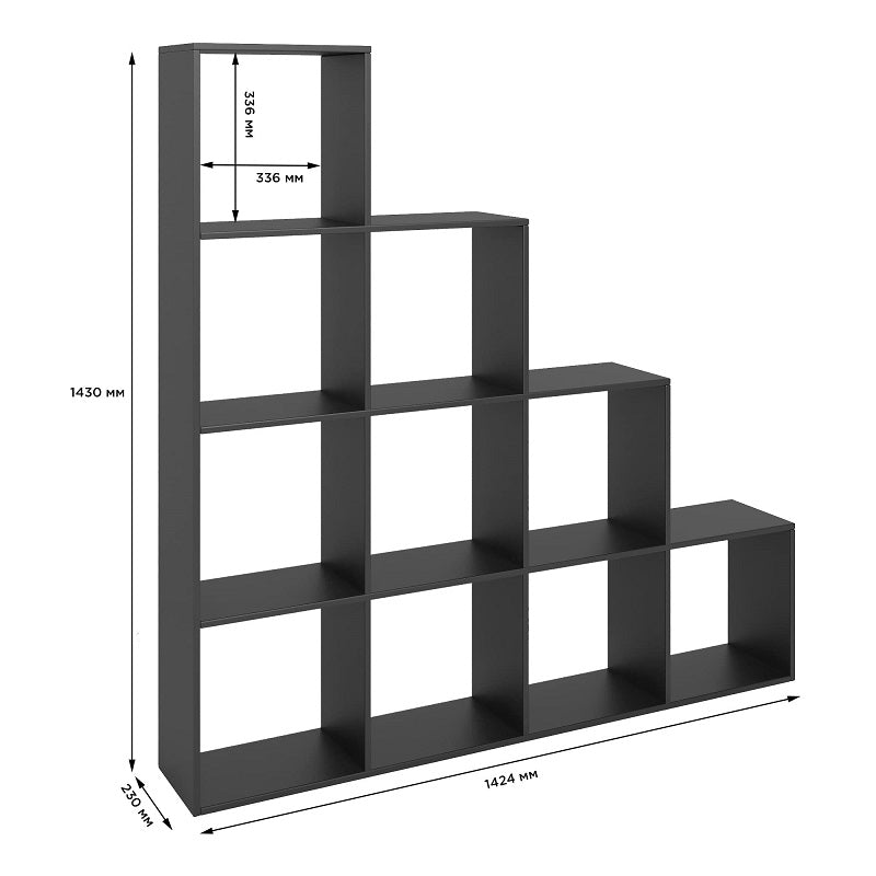 Стеллаж М-ЗОН Джеко 1420 Нимфея Альба (белый) (MZN-031004)