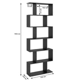 Стелаж-змейка М-ЗОН Джеко 700 Антрацит (MZN-031012)