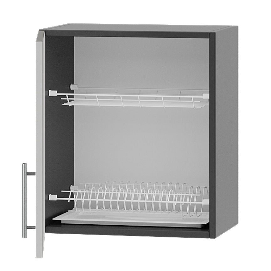 Кухонный модуль сушарка Оптима Верх В22-500 Дуб Сонома/Нимфея Альба (Белый) 500х296х560 мм (DTM-072814)