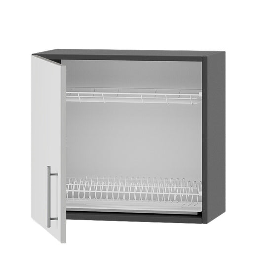 Кухонный модуль сушарка Оптима Верх В22-600 Дуб Сонома/Нимфея Альба (Белый) 600х296х560 мм (DTM-072917)