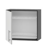 Кухонный модуль сушарка Оптима Верх В22-600 Дуб Сонома/Нимфея Альба (Белый) 600х296х560 мм (DTM-072917)