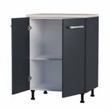 Кухонный модуль Оптима Низ Н82-800 Антрацит/Антрацит (без столешницы) 800х461х820 мм (DTM-073019)