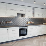 Фасад для посудомоечной машины Оптима ПМ-450 Нимфея Альба (Белый) (без столешницы) 450х16х713 мм (DTM-071466)