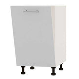 Фасад для посудомоечной машины Оптима ПМ-450 Нимфея Альба (Белый) (без столешницы) 450х16х713 мм (DTM-071466)