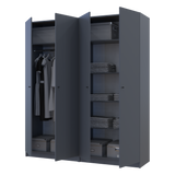 Комплект шкафов для одежды с полками Doros Промо (2 шт.) 180х48х204 см Графит (DRS-011463)