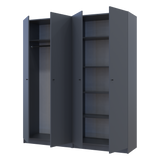 Комплект шкафов для одежды с полками Doros Промо (2 шт.) 180х48х204 см Графит (DRS-011463)