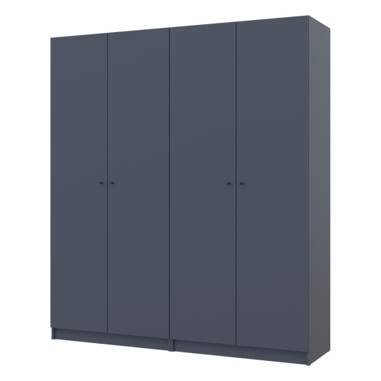 Комплект шкафов для одежды с полками Doros Промо (2 шт.) 180х48х204 см Графит (DRS-011463)