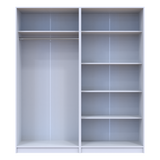 Комплект шкафов для одежды с полками Doros Промо (2 шт.) 180х48х204 см Белый (DRS-011464)