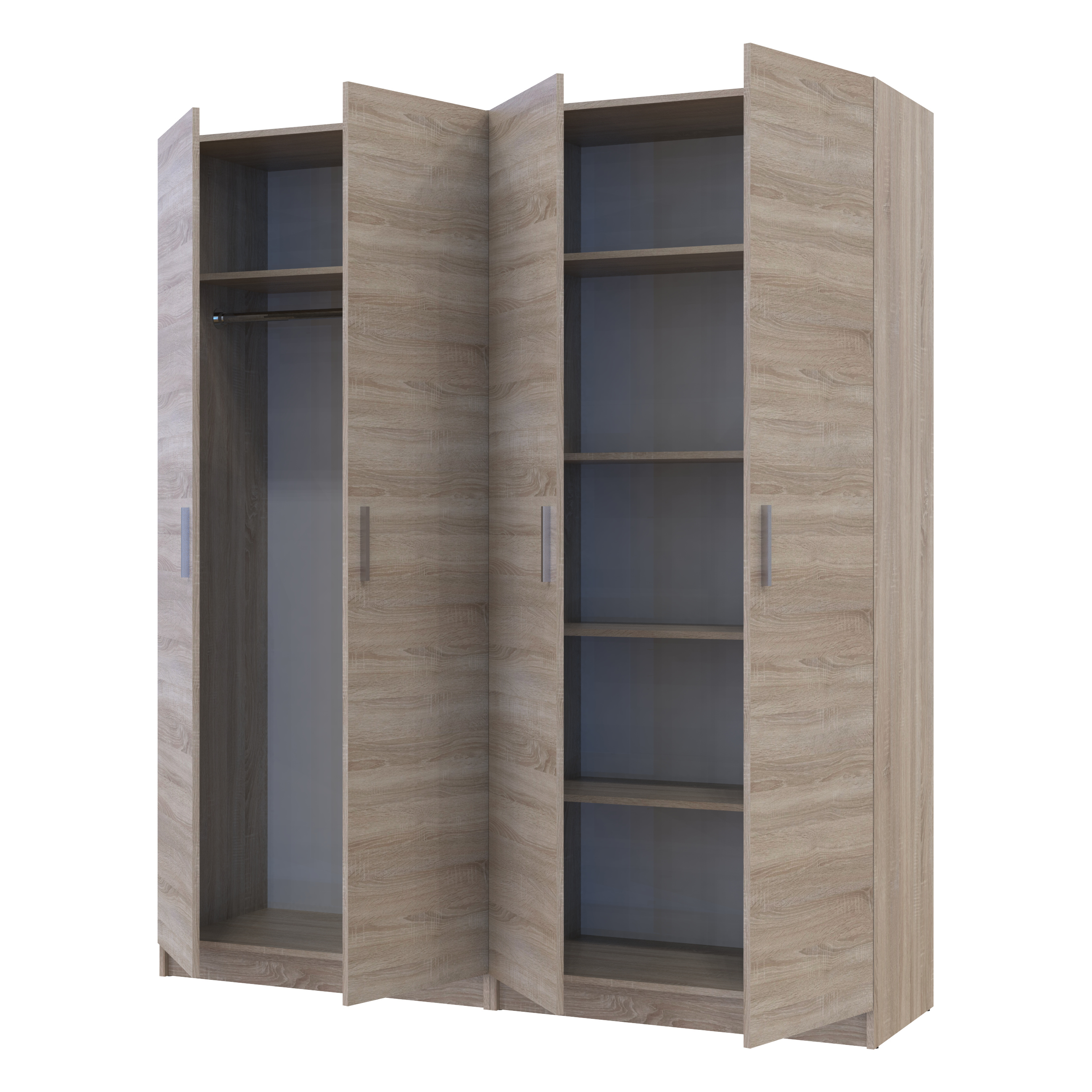 Комплект шкафов для одежды с полками Doros Промо (2 шт.) 180х48х204 см Дуб сонома (DRS-011465)