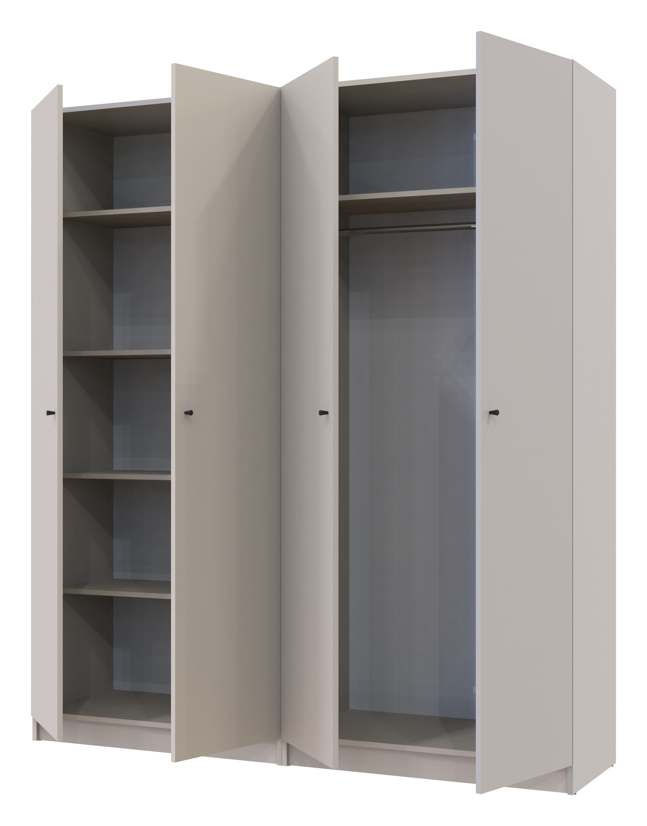 Комплект шкафов для одежды с полками Doros Промо (2 шт.) 180х48х204 см Кашемир (DRS-011466)