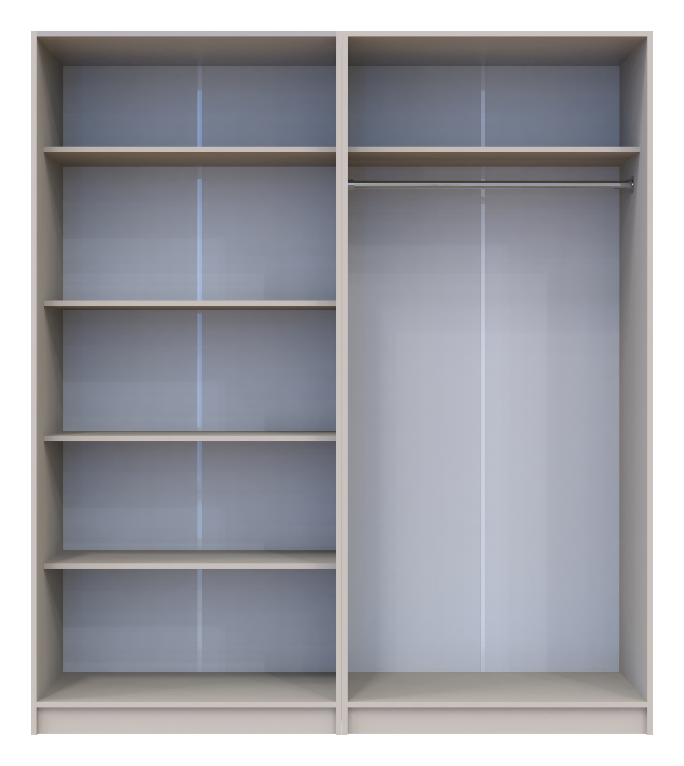 Комплект шкафов для одежды с полками Doros Промо (2 шт.) 180х48х204 см Кашемир (DRS-011466)