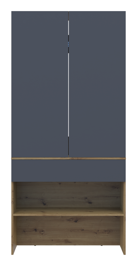 Прихожая Doros Сплит 94х39х200 см Дуб артизан/Графит (DRS-011469)