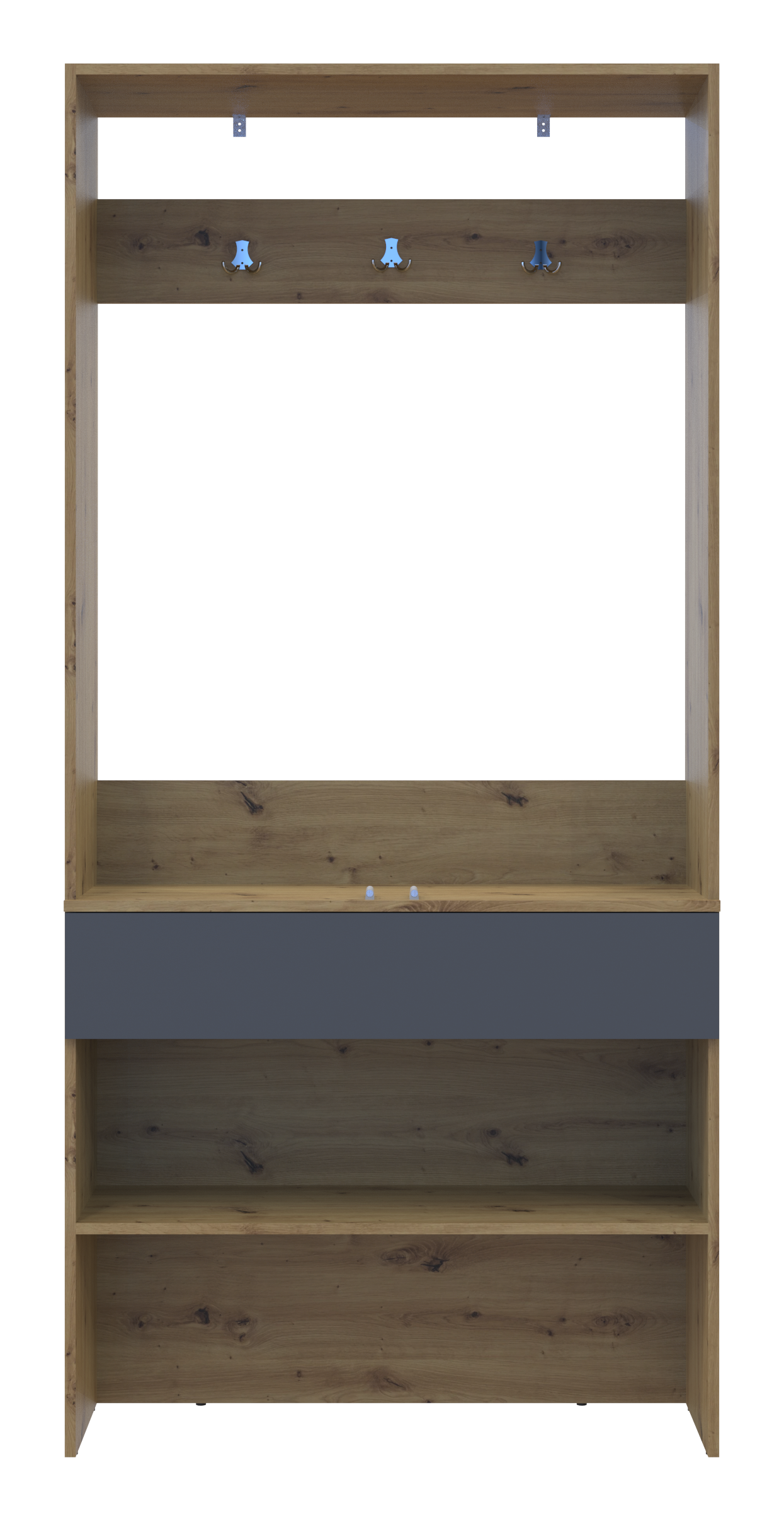 Прихожая Doros Сплит 94х39х200 см Дуб артизан/Графит (DRS-011469)