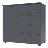 Комод в гостиную Doros Рон 1 80х38х81 см Графит (DRS-011293)