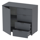 Комод в гостиную Doros Рон 1 80х38х81 см Графит (DRS-011293)