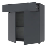 Комод в гостиную Doros Рон 2 80х38х100 см Графит (DRS-011295)