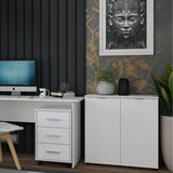 Комод в гостиную Doros Рон 3 80х38х81 см Белый (DRS-011296)