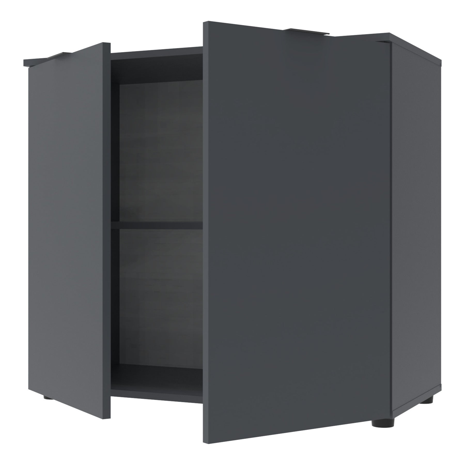 Комод в гостиную Doros Рон 3 80х38х81 см Графит (DRS-011297)