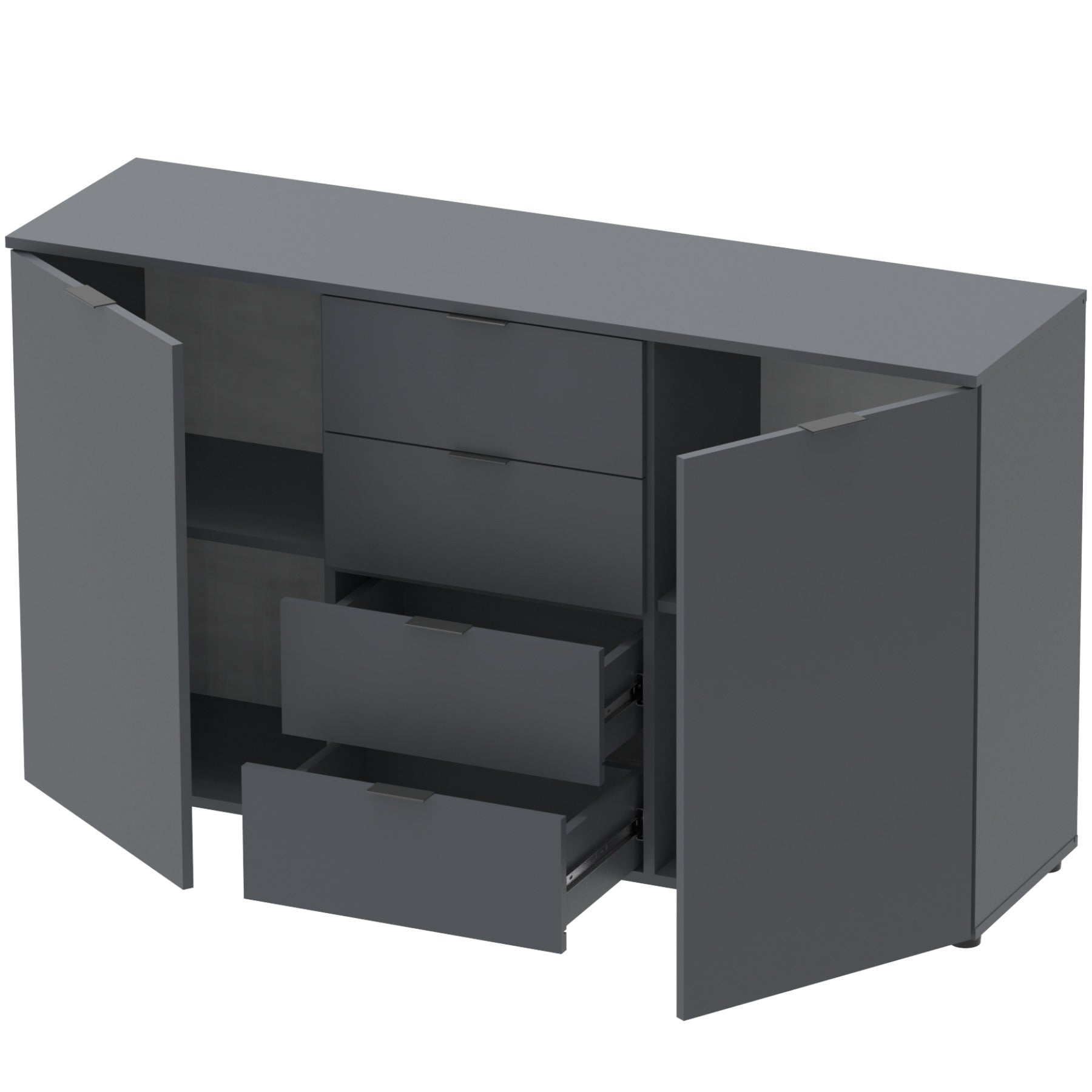 Комод в гостиную Doros Рон 6 120х38х100 см Графит (DRS-011303)