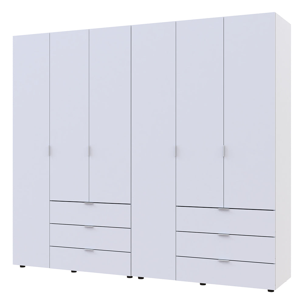 Комплект шкафов для одежды Doros Гелар (2 шт.) 232,5х49,5х203,4 см Белый (DRS-011115)