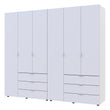 Комплект шкафов для одежды Doros Гелар (2 шт.) 232,5х49,5х203,4 см Белый (DRS-011115)