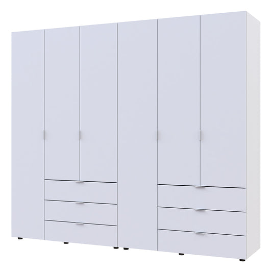 Комплект шкафов для одежды Doros Гелар (2 шт.) 232,5х49,5х203,4 см Белый (DRS-011115)