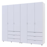 Комплект шкафов для одежды Doros Гелар (2 шт.) 232,5х49,5х203,4 см Белый (DRS-011115)